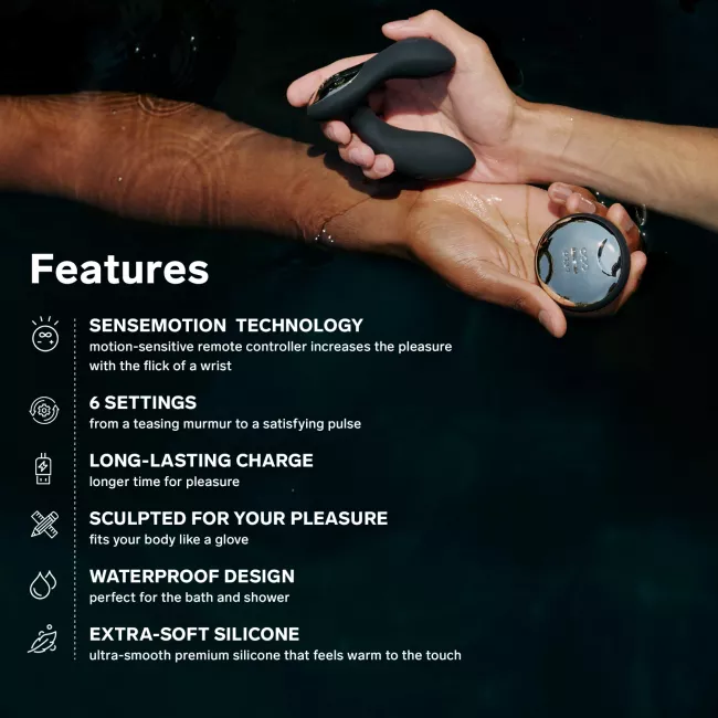LELO HUGO 2 Remote Prostata-Vibrator mit Fernbedienung, Dual-Motor, ergonomisches Design. Exklusive bei RaiX Shop Konstanz