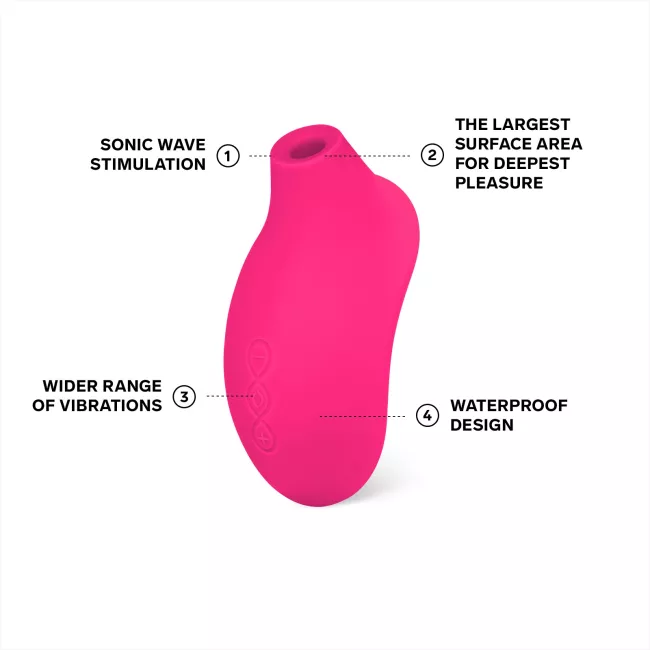 LELO SONA 2 Sonic Klitorisstimulator in Rosa aus Silikon. Exklusive bei RaiX Shop Konstanz