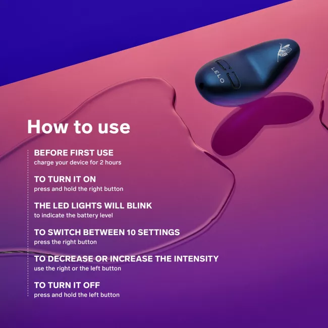 LELO NEA 3 Aufleger Klitoris Vibrator mit floralem Design aus Premium Silikon. Exklusive bei RaiX Shop Konstanz