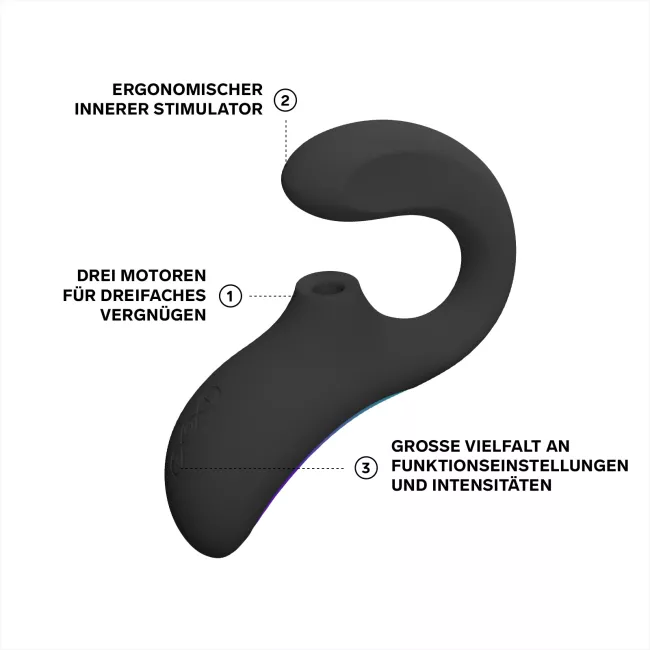 LELO ENIGMA Wave Schallvibrator mit dreifacher Stimulation und WaveMotion-Technologie. Exklusive bei RaiX Shop Konstanz